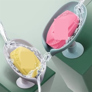 Waterfall-Style Soap Holder with Drain