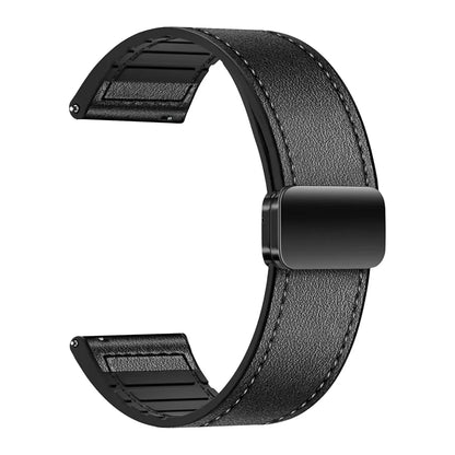 Leather Silicone Magnetic Strap