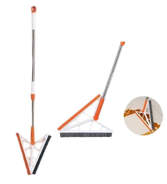 Multifunctional Silicone Broom & Squeegee – 2-in-1 Cleaning Tool
