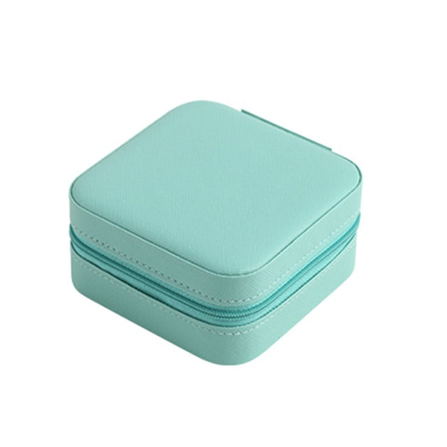 Portable Velvet Jewelry Storage Box (Random Color)