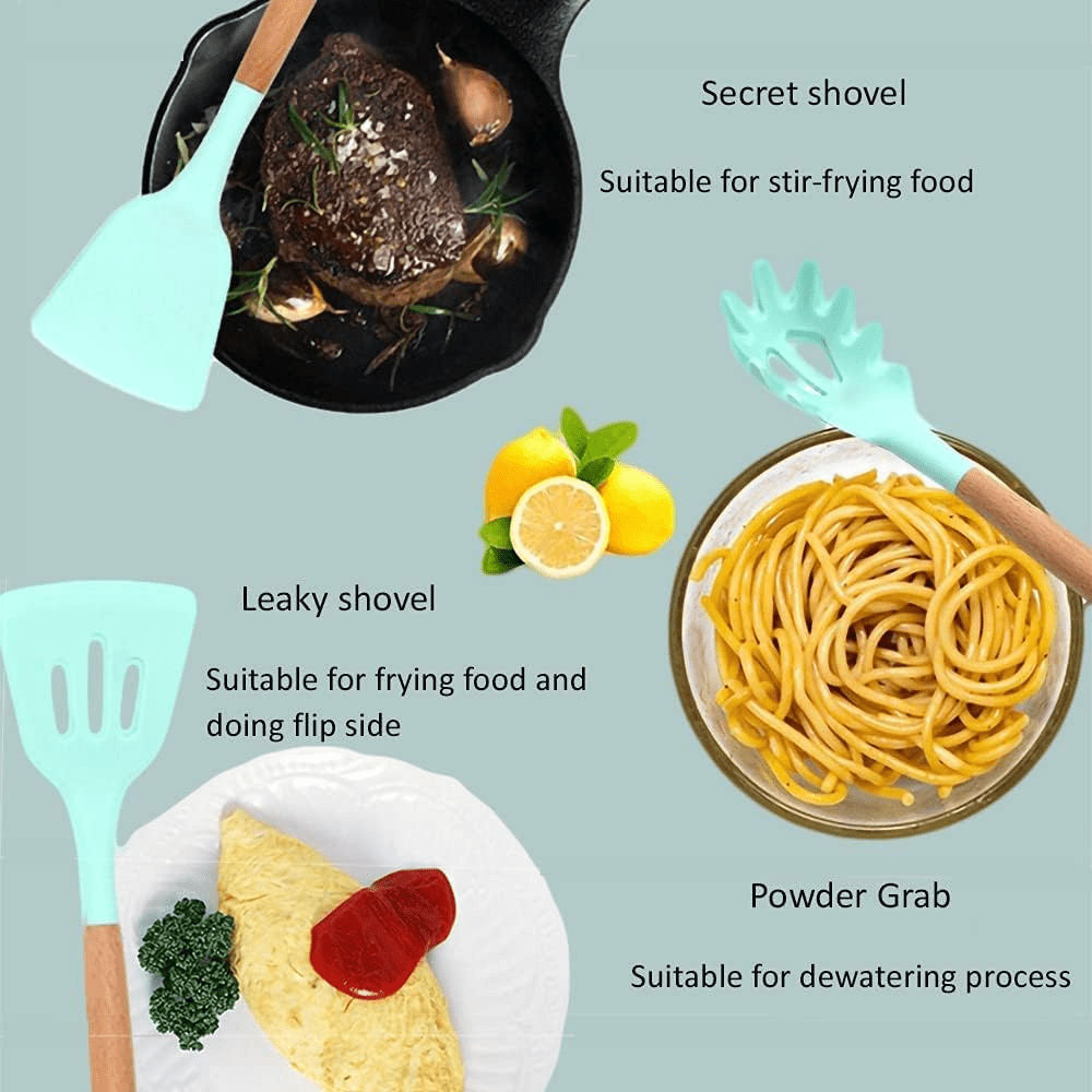 12-Piece Silicone Kitchen Utensil Set