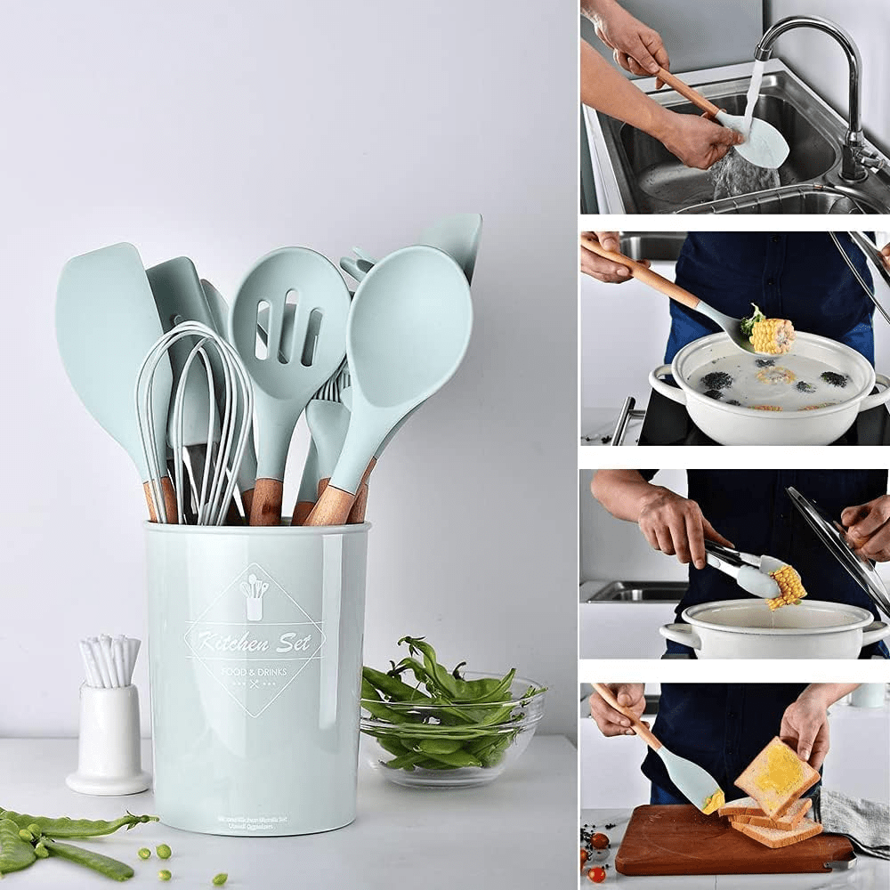 12-Piece Silicone Kitchen Utensil Set