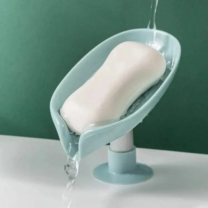Waterfall-Style Soap Holder with Drain