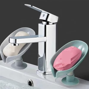 Waterfall-Style Soap Holder with Drain